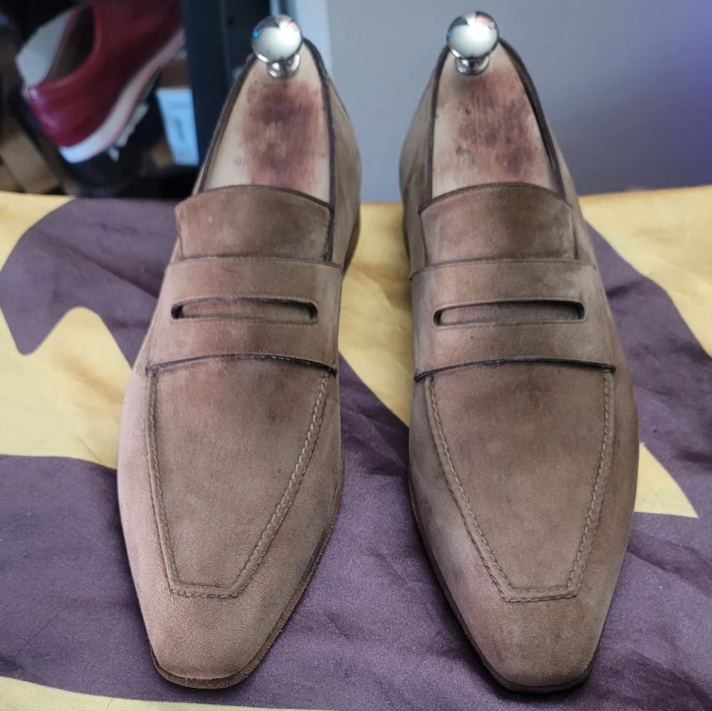Berluti Andy Demesure Suede Loafers - Picture 2 of 13